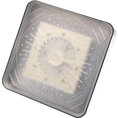 LED Rain Shower Head 6inch ABS Chrome 7 Colors Automatic Change No Need Electric Power Bathroom Bath Shower Head 1/2" Connect