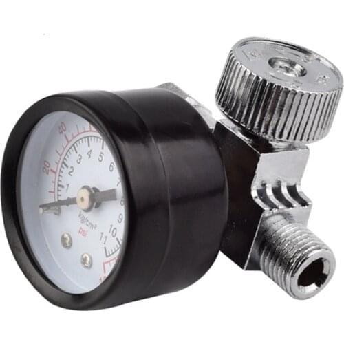 Air Compressor Water Oil Separator Spray Gun Air Flow Valve Gas Adjustment Pressure Gauge Regulator Valve Pneumatic Parts