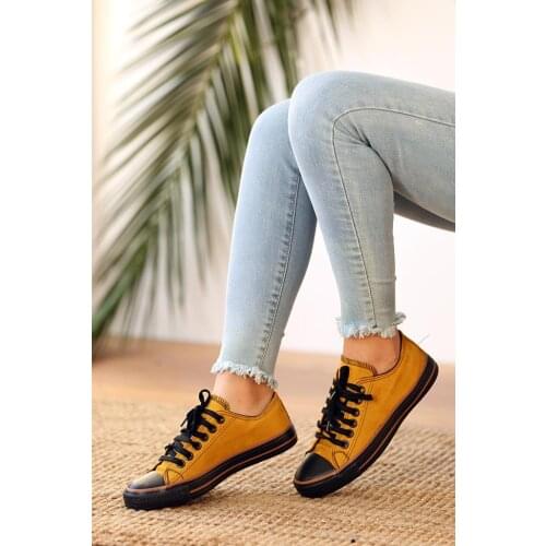 A3232-20Hardal Nubuck Pink Potin Mustard Nubuck Women 'S Shoes A3232-20