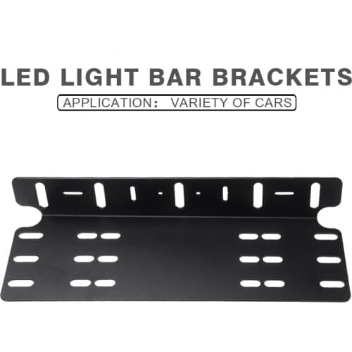 1pc Aluminium Alloy Car Auto Number Plate Light Bracket Holder LED Driving Spot Licence Bar Mounts Headlight Fog Support Parts