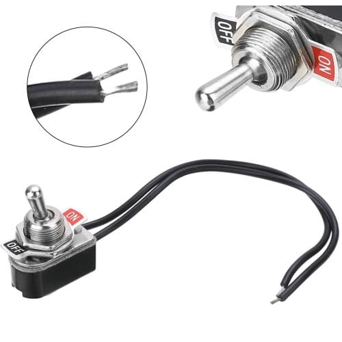1PC SPST Toggle Switch KNS-1 6A 250V AC On-Off Prewired Standard Contacts Switch With Wire High Quality