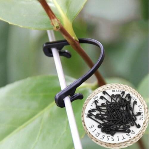 50Pcs Garden Plants Bundled Buckle Grape Vines Vegetable Strapping Clips Greenhouse Vegetables Stems Fixing Ring Fasteners Tool