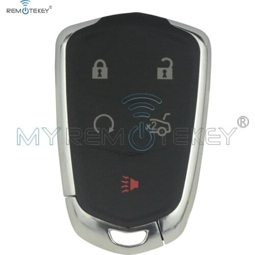 Remtekey 5 Buttons Remote Key Case Fob Shell For Cadillac ATS CT6 CTS SRX XT5 XTS 2014 2015