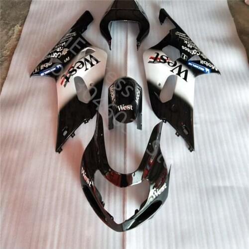 For Suzuki GSX-R600/750 K1 01-03 Body Kit GSXR 600 750 2001-2003 WEST black white Motorbike Fairing (Injection molding)