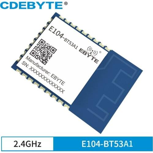 CDEBYTE E104-BT53 EFR32BG22 2.4GHz 6dbm SMD Direction Finding Bluetooth BT5.2 wireless module