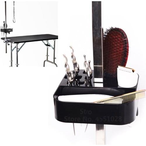 INBEPET Pet Grooming Tools Tool Plastic Storage Box on The Bracket Pet Grooming Table Scissors Dog Comb Boxes Pet Dog Acessorios