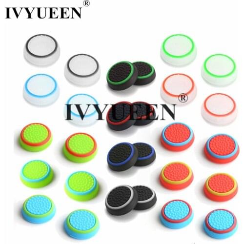 IVYUEEN 500 PCS Analog ThumbSticks Grips for Playstation 5 4 PS5 PS4 PS3 Controller Caps for Nintendo Switch Pro for XBox 360