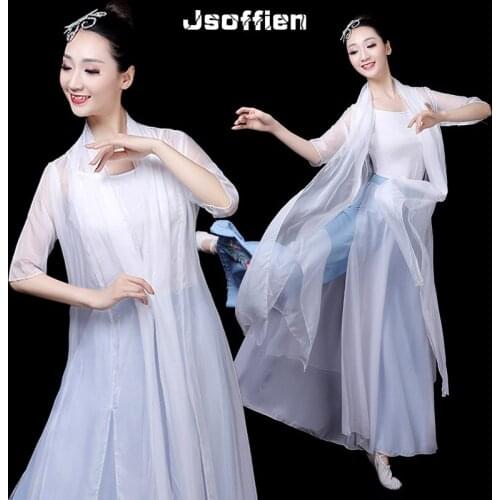 Classic Chinese Folk Dance Costume Woman Yangko Dance Clothing for Stage Hanfu Stage Dancewear Ethnic Fan Dance Dress