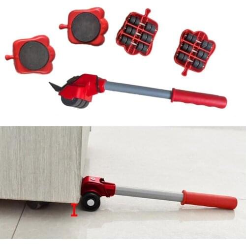 Home Trolley Lift And Move Slides Kit Easily System For Furniture 5 Packs Tool Set Furniture Lifter Transport set Heavy mover