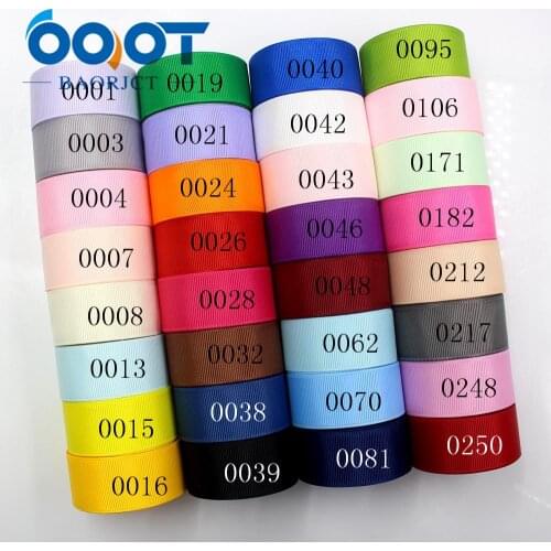 OOOT BAORJCT 181014-L25mm-1,25mm 10yards Solid Color Ribbons Thermal transfer Printed grosgrain,DIY Clothing handmade materials