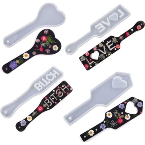 Handmade Paddles Resin Casting Mold Slap Paddles Silicone Pad Resin Mold Service Plate Pat Tray Resin Mold Art Crafts