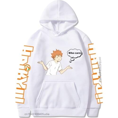 Fashion Haikyuu Hoodies Men Shoyo Hinata Long Sleeves Casual Men Sweatshirt Hoodies Tracksuits Hoodie Tops