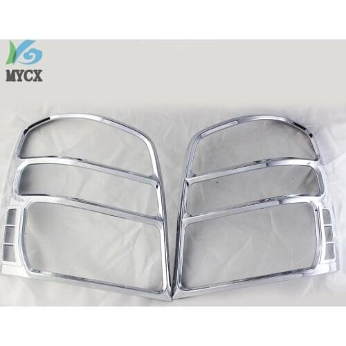For Toyota Highlander Kluger 2003 2004 2005 2006 2007 ABS Chrome Plated Rear Light Lamp Cover Trim Tail Light Cover