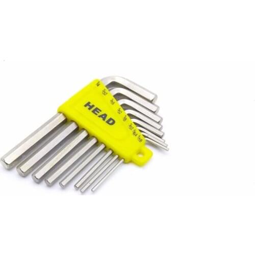 New 8pcs/set Inch L Shape Hexagonal Hex Keys Wrench Hex Spanner Set