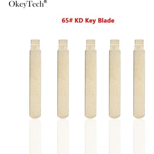 Okeytech 10PCS/LOT Metal Blank Uncut Flip KD Remote Key Blade Type #65 for Subaru High Quality NO. 65 Blade