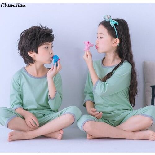 Pajamas Teenager Kids Sleepwear Cotton Soft Teen Pajamas for 2-15 Years Pyjamas Girl Kids Pajamas for Boys Princess Pajama