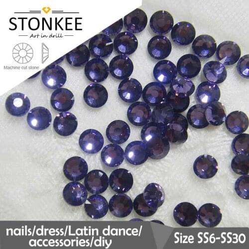 Flat Beads HotFix crystal and colors Rhinestone iron-on SS6 SS10 SS10 SS20 SS30 for Wedding Dress Bags Hat DIY