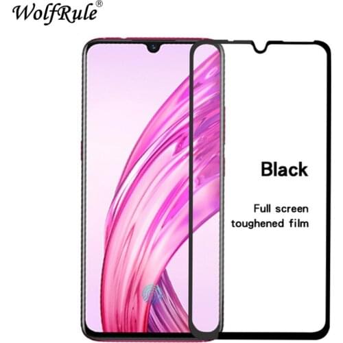 Full Glue Glass Oppo A7 Tempered Glass Oppo A7 Screen Protector 9H Full Coverage Black Film Tempered Glass For Oppo A7 6.2 inch
