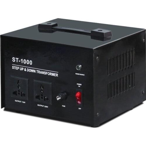 ST-1000VA Copper single phase transformer AC power converter 220V&110V 200V&100V 240V&120V 1000W switch power reversible