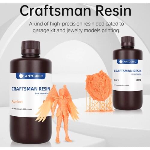 ANYCUBIC Craftsman Resin Universal For LCD 3D Printer Photon Mono X 355-410nm Quick Curing And Curing Resin for SLA 3D Printing