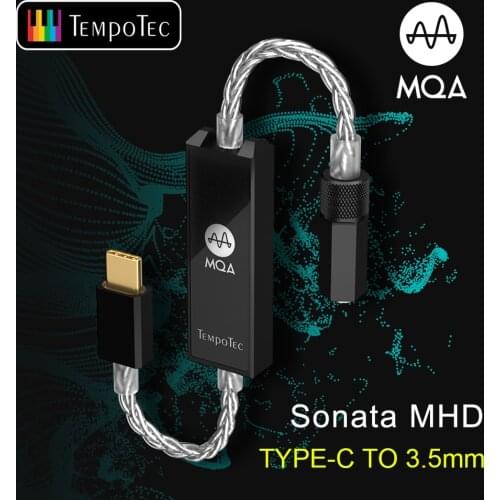 TempoTec Sonata MHD MQA 8X Headphone Amplifier ES9281 Dongle USB DAC DSD128 TYPE-C TO 3.5MM For Android Mac Win10
