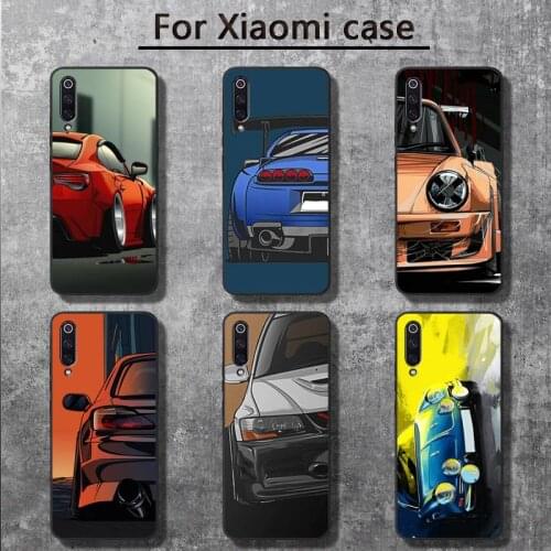 Japan JDM Sports Cars Comic Phone Case for Xiaomi mi 6 6plus 6X 8 9SE 10 Pro mix 2 3 2s MAX2 note 10 lite Pocophone F1