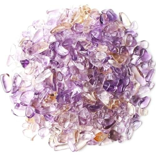 30-100g Natural Ametrine Gravel Stone Polished Quartz Chips Crystal Tumbled Stone Semi-Precious Reiki Healing
