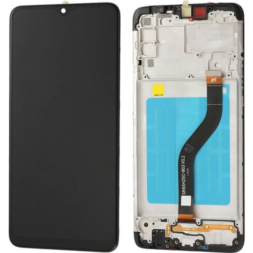 Black Color AAA TFT LCD Screen and Digitizer Assembly With Frame for Samsung Galaxy A20s A207