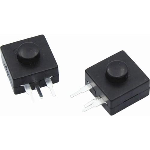 10PCS Headlamp Flashlight Head Light 213WD side switch 12x12mm DC 30V 1A 3pins Straight Feet Push Button Switch ON-OFF-ON
