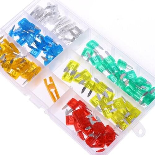 100pcs/120pcs Mini Blade Fuse Assortment Set Auto Car Motorcycle SUV FUSES Kit CN3 5 Amp 10 Amp 15 Amp 20 Amp 25 Amp 30 Amp
