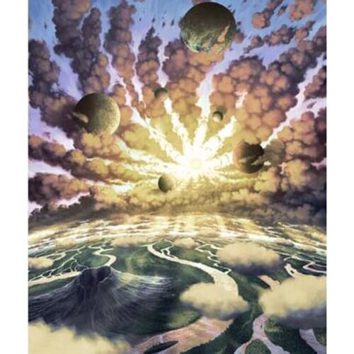 5D DIY Diamond Painting Landscape Painting Illustration Beautiful Picture Square/Round Diamond Cross Stitch Embroidery WG2920