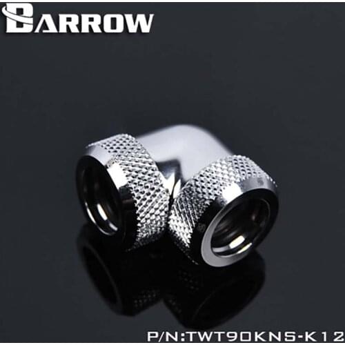 Barrow pc water cooling 90 degree Fitting tube connector Sliding tubing for OD12/OD14mm hard tube TWT90KNS-K12 TWT90KNS-K14