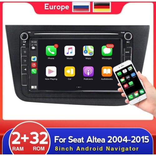 EU Warehouse！Android 9.1 Car Radio 2 Din De Coche Para For Seat Altea XL 2004-2015 Toledo 2003-2009 GPS De Navegacion SWC RDS BT