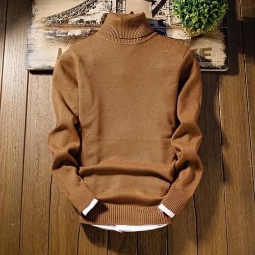 Cashmere Sweater Men 2021 New Arrival Mens Christmas Sweater Long Sleeve Slim Fit Turtleneck Pullover Men