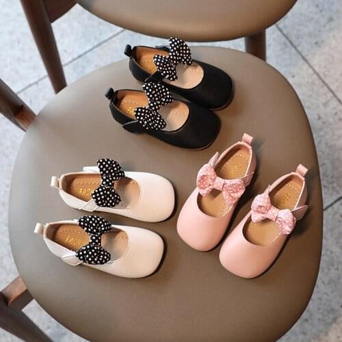 Girls Leather Shoes for Children Wedding Dress Princess School Shoes Kids Summer Bow-knot Student Sandals Korean Fashion Shoes