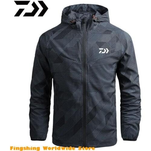 Fishing Jacket Thin Men Breathable Fishing Shirt Quick Dry Coat Camouflage Spring Autumn Skin Clothing Fishing Clothes Outdoor