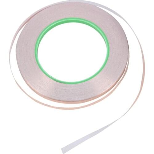Copper Foil Tape with Conductive Adhesive (6mm X 33meters) – Crafts, Stained Glass, Soldering, Electrical Repairs, Grounding, EM