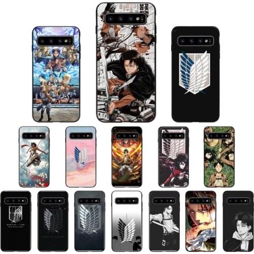 Hot sale attack on titan Phone Case For Samsung S10 S20 Plus