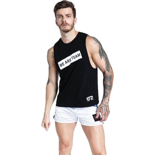 Men Tank Top Cotton High Quality Undershirt Singlet Fitness Sleeveless Vest Men Tank Tops Printing Vest Shirts
