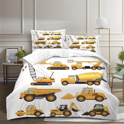 Cartoon Bedding Sets 3Pcs Fish Scales Duvet Cover Set Colorful Quilt Cover Queen Bed Set