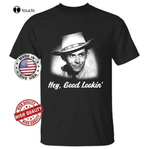New Hank Williams Sr Country Music Singer T-Shirt Black S-5XL Tee 100% Cotton Cotton Tee Shirt