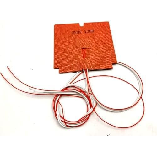 Funssor 1pcs Voron 0.1 V0 3D printer upgrade silicone Heater Heatbed with 3M 100W silicone heat pad 120x120mm for voron0