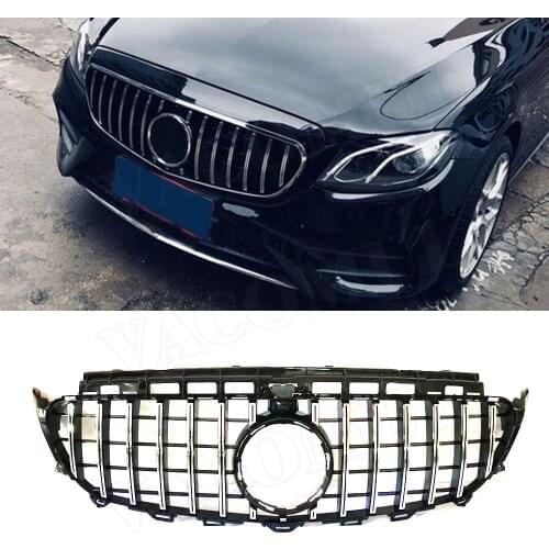 For E Class Front Bumper Mesh Grill Facelift Grille for Mercedes Benz W213 C238 E200 E250 E300 E320 E350 E53 AMG 2017 2018
