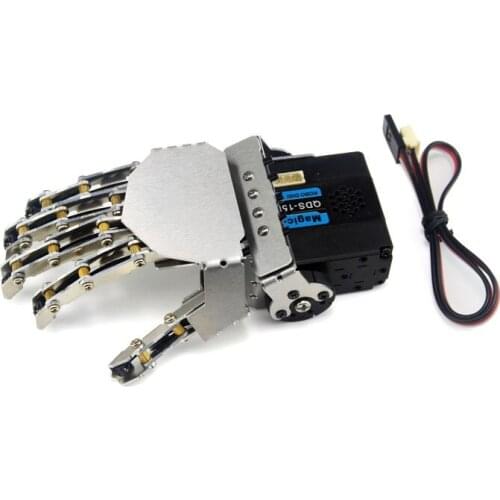 Left /right hand Robot finger DIY Bionic palm Robot claw linkage Servo control Education and training