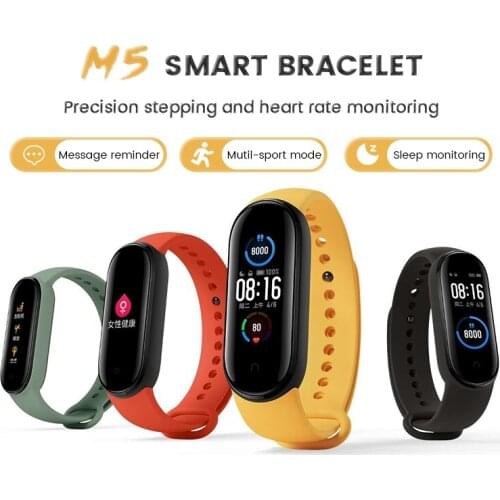 M5 Smart band Watch Fitness Tracker Smartband Heart Rate Blood Pressure Monitor Smart Band for IOS Android Phone