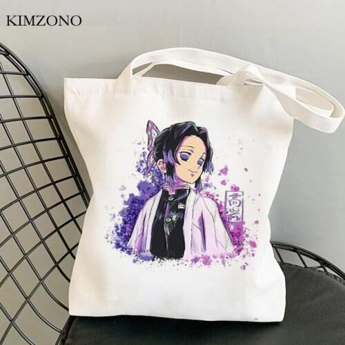 Demon Slayer Kimetsu No Yaiba shopping bag bolsa bolsas de tela jute bag bolso eco tote bag tote reciclaje foldable custom