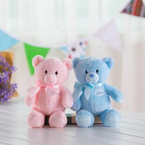 Just Because My 1st Teddy Pink / Blue Bear, 12" -- Small