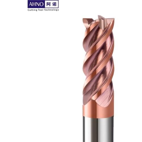 HRC55 AHNO Carbide End Mills from D1.0 to D20.0 for Wood Steel Iron Plastic 45 degree helix CNC bits Factory outlets