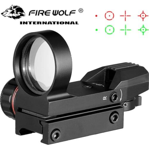 Air Gun Red dot Tactical Hunting Holographic 4 Reticle 22mm Rail Geen Red Dot Reflex Sight Airsoft Hunting