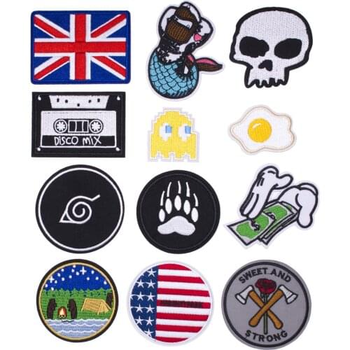 High Quality Fashion Cloth Stickers Embroidery Clothing Bags Shoes Hat Patch DIY Ironing Sewing Patch Accessories Supplies